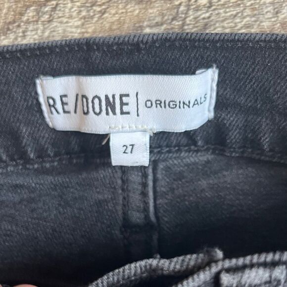 Re/Done Black Ankle Jeans - Picture 2 of 7